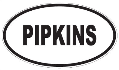 PIPKINS - Oval Sticker