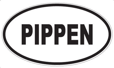 PIPPEN - Oval Sticker