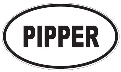 PIPPER - Oval Sticker