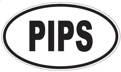 PIPS - Oval Sticker