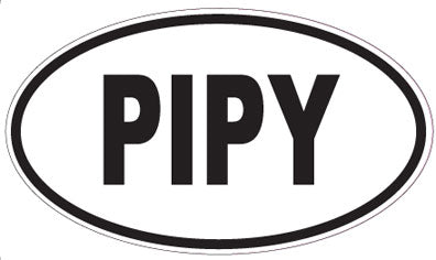 PIPY - Oval Sticker