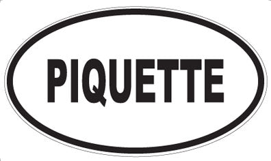 PIQUETTE - Oval Sticker