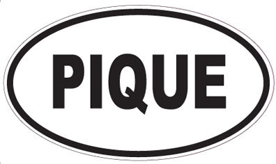 PIQUE - Oval Magnet