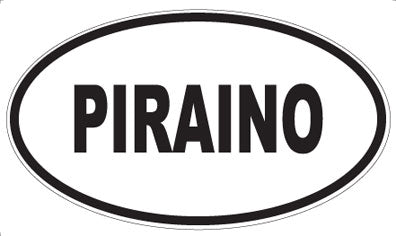 PIRAINO - Oval Sticker
