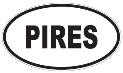 PIRES - Oval Sticker