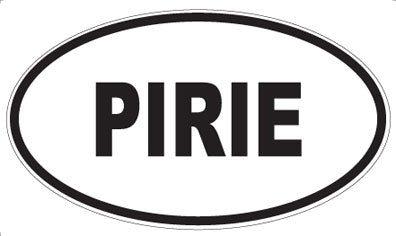 PIRIE - Oval Sticker