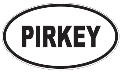 PIRKEY - Oval Sticker