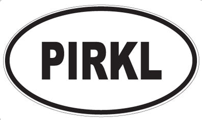 PIRKL - Oval Sticker