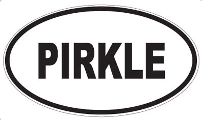 PIRKLE - Oval Sticker