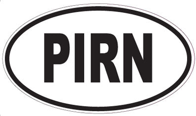PIRN - Oval Sticker