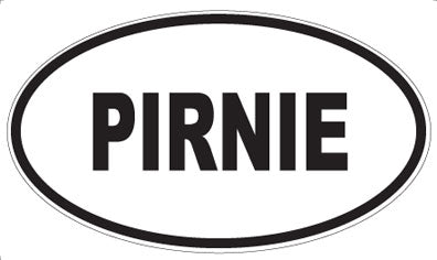 PIRNIE - Oval Sticker