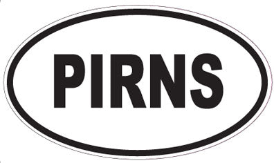 PIRNS - Oval Magnet