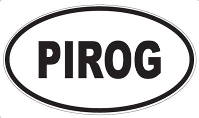 PIROG - Oval Sticker