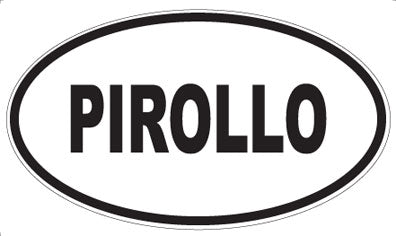 PIROLLO - Oval Sticker