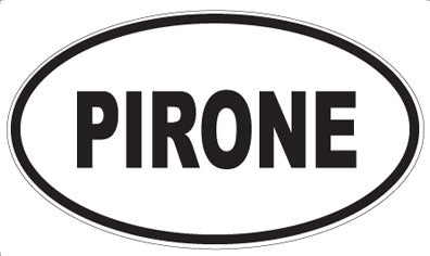 PIRONE - Oval Sticker