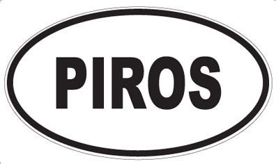 PIROS - Oval Sticker