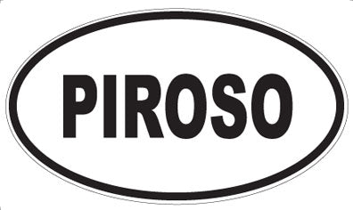 PIROSO - Oval Sticker