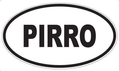 PIRRO - Oval Sticker