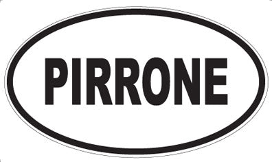 PIRRONE - Oval Sticker