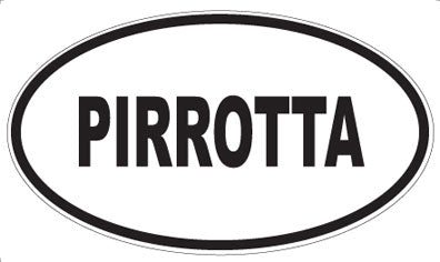 PIRROTTA - Oval Sticker