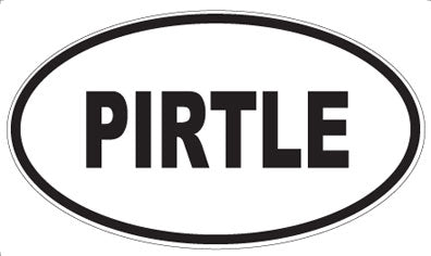 PIRTLE - Oval Sticker