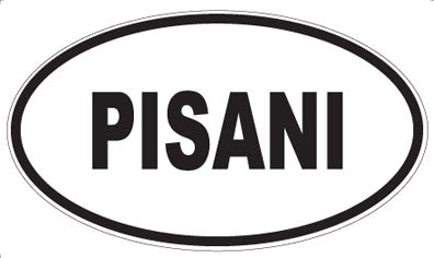 PISANI - Oval Sticker