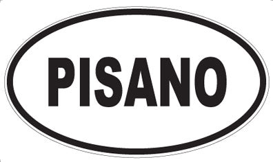 PISANO - Oval Sticker