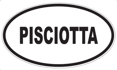 PISCIOTTA - Oval Sticker