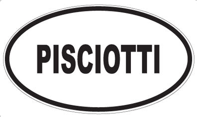 PISCIOTTI - Oval Sticker