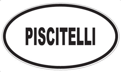 PISCITELLI - Oval Sticker