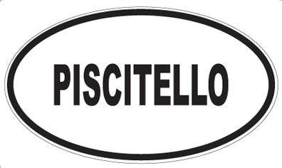 PISCITELLO - Oval Sticker