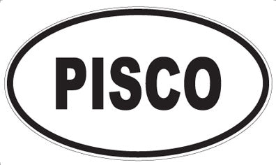 PISCO - Oval Sticker
