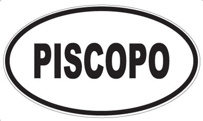 PISCOPO - Oval Sticker