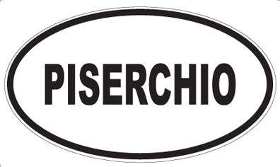 PISERCHIO - Oval Sticker