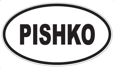PISHKO - Oval Sticker