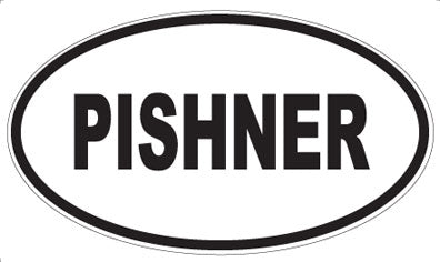 PISHNER - Oval Sticker