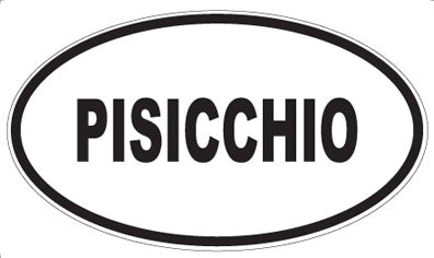 PISICCHIO - Oval Sticker