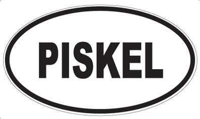 PISKEL - Oval Sticker