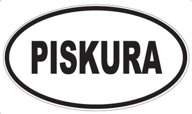 PISKURA - Oval Sticker