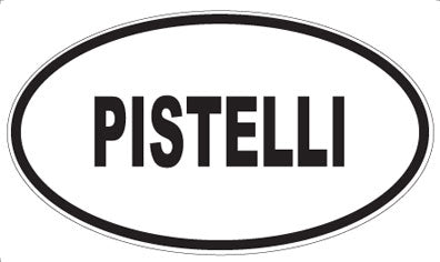 PISTELLI - Oval Sticker