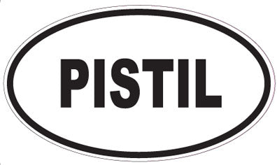 PISTIL - Oval Sticker