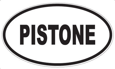 PISTONE - Oval Sticker