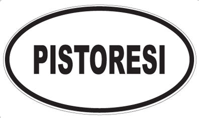 PISTORESI - Oval Sticker