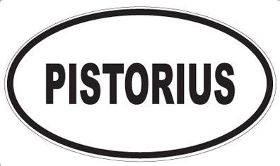 PISTORIUS - Oval Sticker
