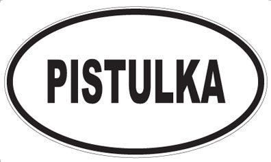 PISTULKA - Oval Sticker