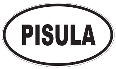 PISULA - Oval Sticker
