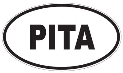PITA - Oval Sticker