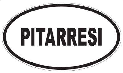 PITARRESI - Oval Sticker