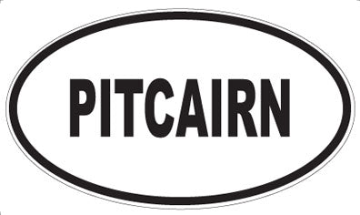 PITCAIRN - Oval Sticker