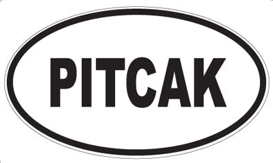 PITCAK - Oval Sticker